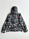 Superdry Windcheater Camo Hooded Jacket – Orange Fleece Lined (XL)