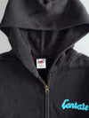 Cantate Black Embroidered Zip Hoodie (XS)