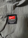 Nike Vintage Olive Grey Hooded Windbreaker Jacket Nike Team Snap Button (XL)