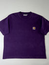 Carhartt WIP Purple Logo Patch Essential T-Shirt (XL)