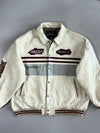 Vintage Avirex Racing Leather Bomber Jacket (5XL)