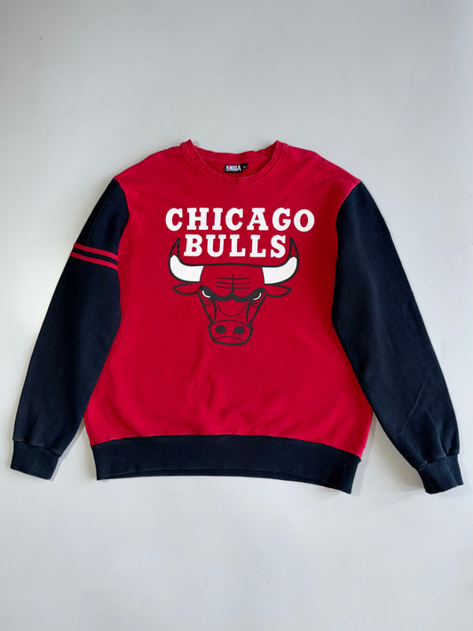 Vintage NBA Chicago Bulls Colorblock Crewneck Sweatshirt (XL)