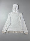 Adidas Velour White & Gold Zip Hoodie women’s (S)