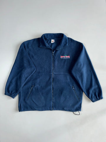 Martin Berrill Embroidered Full-Zip Fleece Jacket – Navy (XXL)