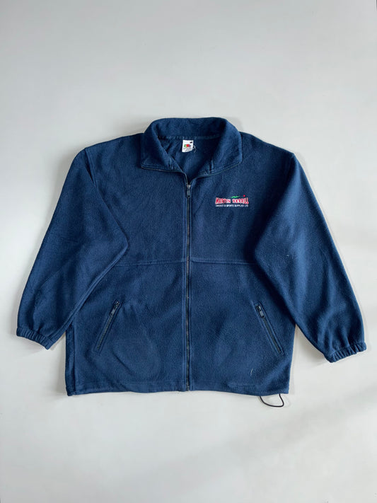 Martin Berrill Embroidered Full-Zip Fleece Jacket – Navy (XXL)