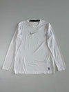 Nike Pro Combat White Compression Long Sleeve Top (M)