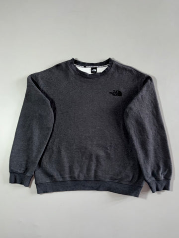 The North Face Charcoal Grey Embroidered Logo Crewneck Sweatshirt (L)