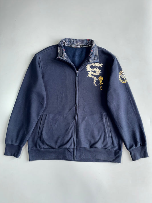 Big Train Osaka Dragon Printed Zip-Up Jacket (XL)