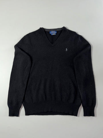 Polo Ralph Lauren Black V-Neck Sweater – (S)