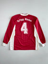 Vintage Adidas Long Sleeve Football Jersey – Red & White (2XL)