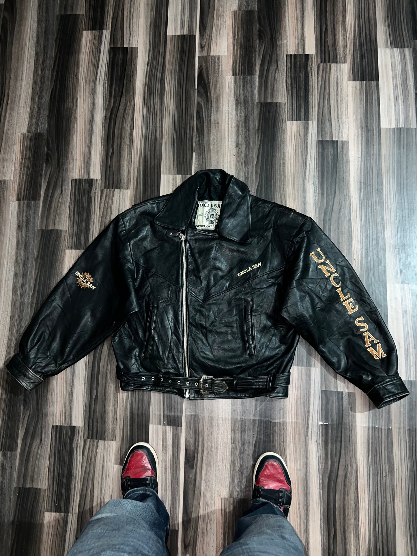 ZUncle SAM Original Leather Jacket (RARE) (L/Xl)