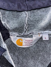 Carhartt Sherpa-Lined Zip Hoodie – Navy, Rugged Outdoor Wear,(S/M)
