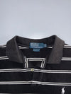 Polo Ralph Lauren Striped Polo – Black & White (L)