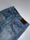 Big Spade | Y2K Embroidered Distressed Denim (W:32|L:40)