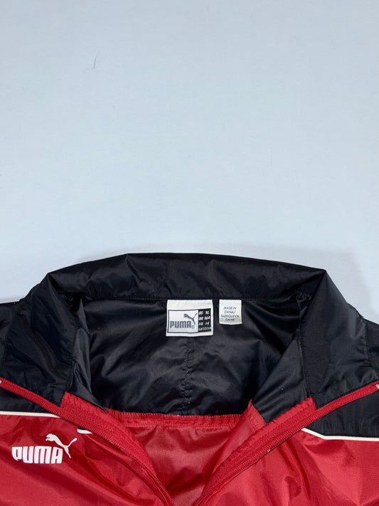 Puma Red & Black Hooded Windbreaker (L)