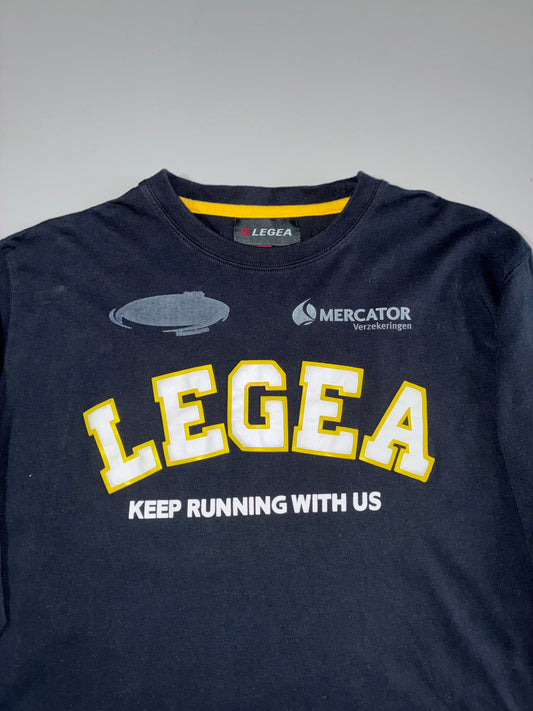 Legea | Mercator Vlaanderen Football Long Sleeve Tee | Black Yellow (L)