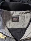 Y2K FUBU The Collection Grey Denim Hooded Hybrid Jacket (M)