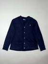 Vintage Polo Ralph Lauren Navy Blue Button Cardigan (XL)