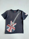 Vintage NEXT Authentic British Classics Union Jack Electric Guitar Graphic Tee (S)
