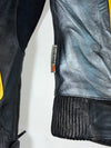 IXS Yellow Flame Genuine Leather Motorcycle Racing Jacket Padded (XL)
