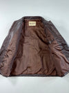 Vintage 80s Enap Dark Brown Leather Blouson Jacket (M)