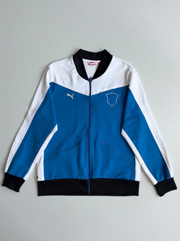 Puma Blue White Colorblock Track Jacket – (L)