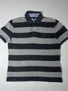 Tommy Hilfiger | Striped Rugby Polo Grey/Charcoal (XL)