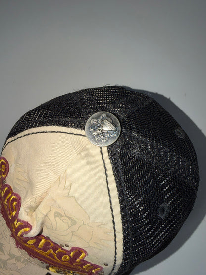 ZEd Hardy 67 Panther Rhinestone Trucker Embroidered Cap (Adjustable Fit) m