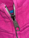 Roots Magenta Athletic Dept. Est. 1973 Zip-Up Hoodie with Chenille Logo (S)