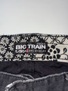 Big Train Osaka Japanese Embroidered Black Denim Jeans – Floral Waistband (W:38) (L:44)