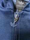Adidas Originals Navy Blue Trefoil Zip-Up Track Hoodie (M/L)