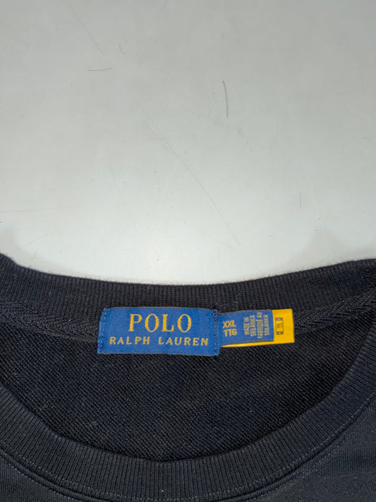 Polo Sport Ralph Lauren Black Crewneck Sweatshirt – Flag Logo (XL)