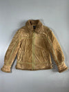 Ferre Shearling Suede Aviator Jacket (M)