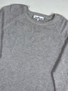 Stone Island Grey Ribbed Knit Raglan Crewneck Sweater (L)