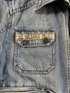 Y2K Dolce & Gabbana D&G Jeanius Military Cargo Denim Jacket (S)