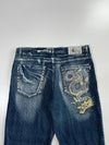Buhmaa Dragon Embroidered Jeans (W:36 |L:41)
