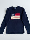 Polo Ralph Lauren Flag Knit Sweater – Navy (M)