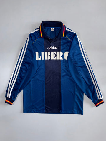 Adidas Libero Long Sleeve Football Jersey Vintage Navy (L)