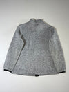 Black Yak Sherpa Lined Knit Fleece Zip Jacket – Heather Grey Women’s (S)