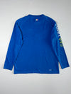 Kappa Blue & Neon Long Sleeve Jersey – Chevron Panel (L)