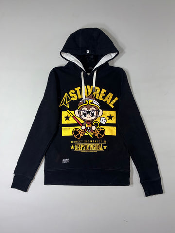 StayReal | Black Monkey King Graphic Hoodie (S)