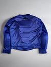 Vintage Blue Mesh Motorcycle Riding Jacket (PADDED) (L/XL)
