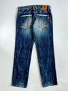 Vintage Oniarai Japanese Tattoo Art Denim Jeans (W:32 |L:41)