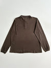 Lacoste Long Sleeve Piqué Polo – Chocolate Brown (2XL)