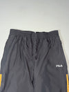 Vintage Fila Black Striped Nylon Track Pants (W:28) (L:42)