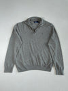 Polo Ralph Lauren Quarter-Zip Knit Sweater – Heather Grey (XL)