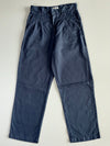 Carhartt Navy Pleated Chino Trousers (W:28|L:41)