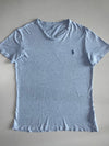Polo Ralph Lauren Heather Grey Crewneck Tee Navy Pony | Custom Fit, (L)