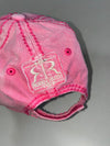 Robin Ruth Denmark Original Distressed Pink Cap with Floral Lettering (Adjustable)