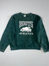 Roots Athletics Canada Beaver Graphic Crewneck Sweatshirt – Forest Green (XL)